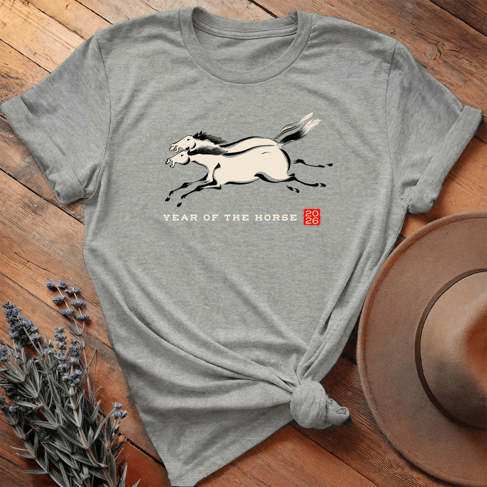 Year Of The Horse 12 - Premium Lightweight Tee - Athletic Heather