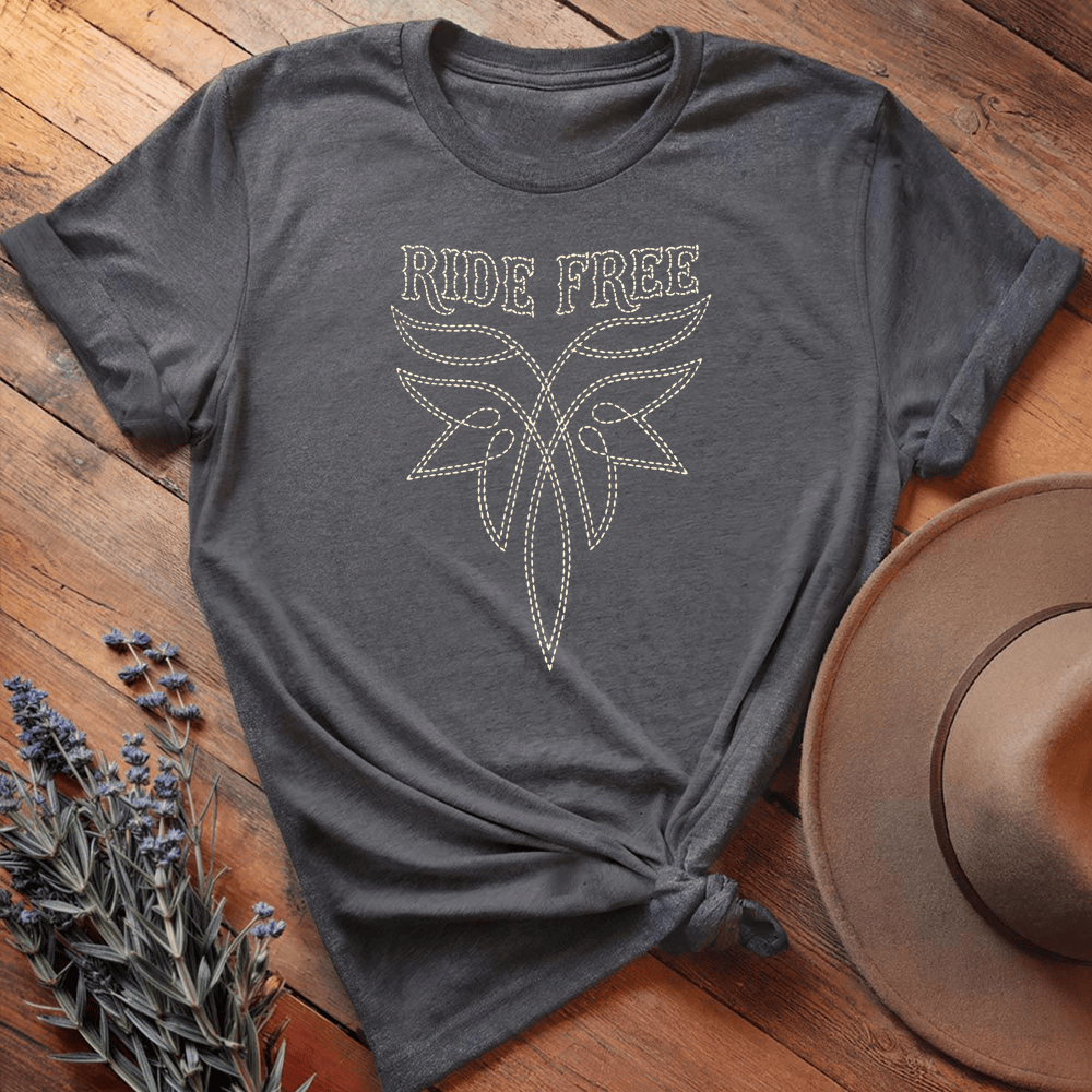 Stitching Ride Free - Dark Heather