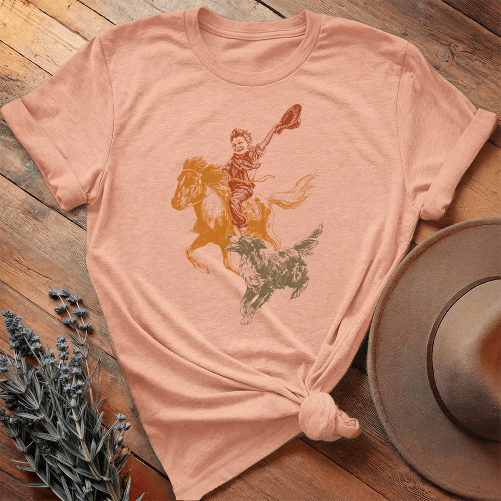 Vintage Art 10 - Premium Lightweight Tee - Heather Peach