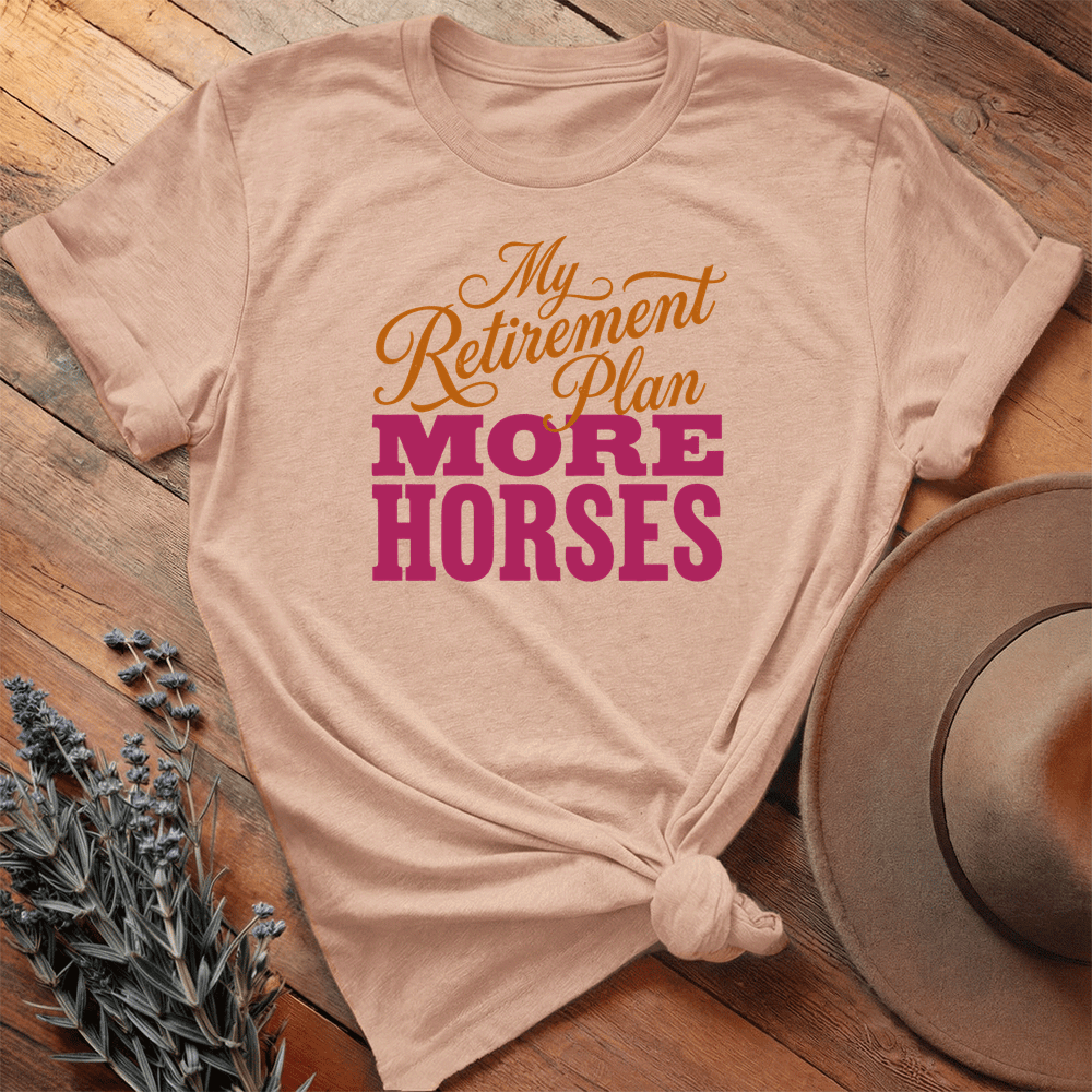 Retirement Plan - Premium Lightweight Tee - Heather Peach