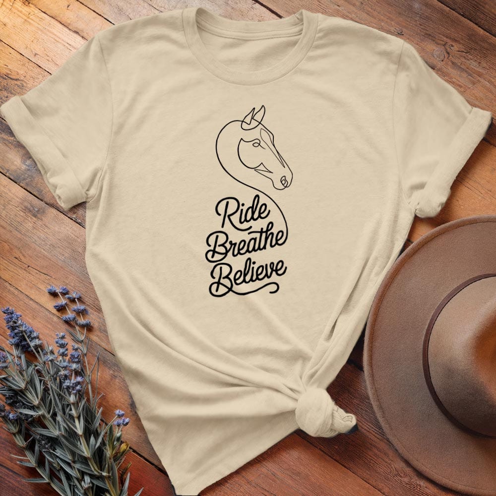 Ride, Breath, Believe - Relaxed Tee