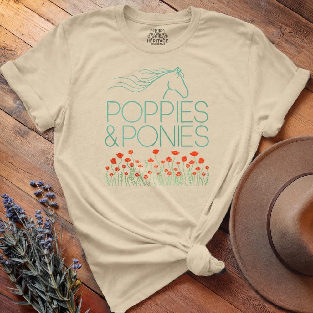 Poppies & Ponies - Relaxed Tee