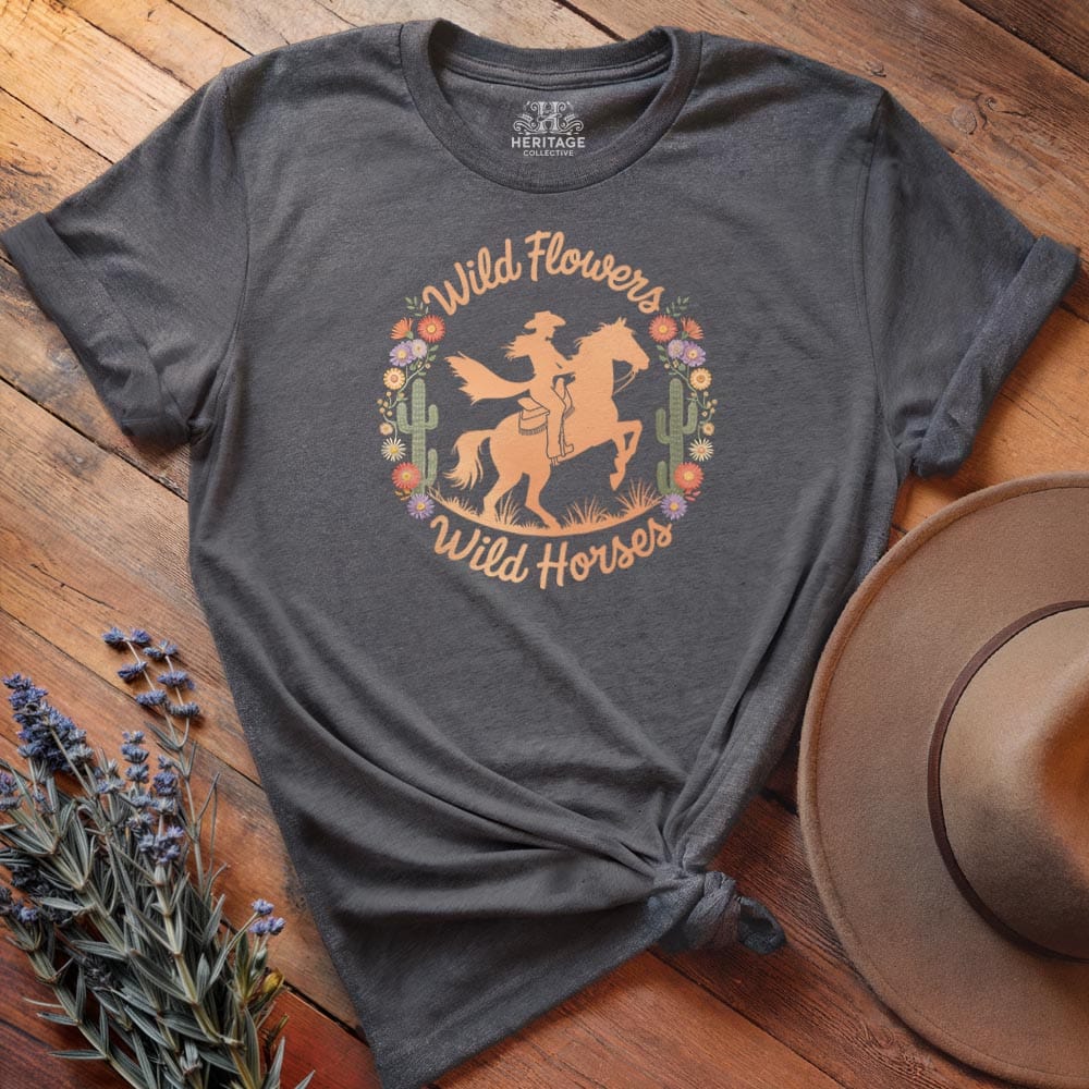 Wild Flowers, Wild Horses 3 - Relaxed Tee