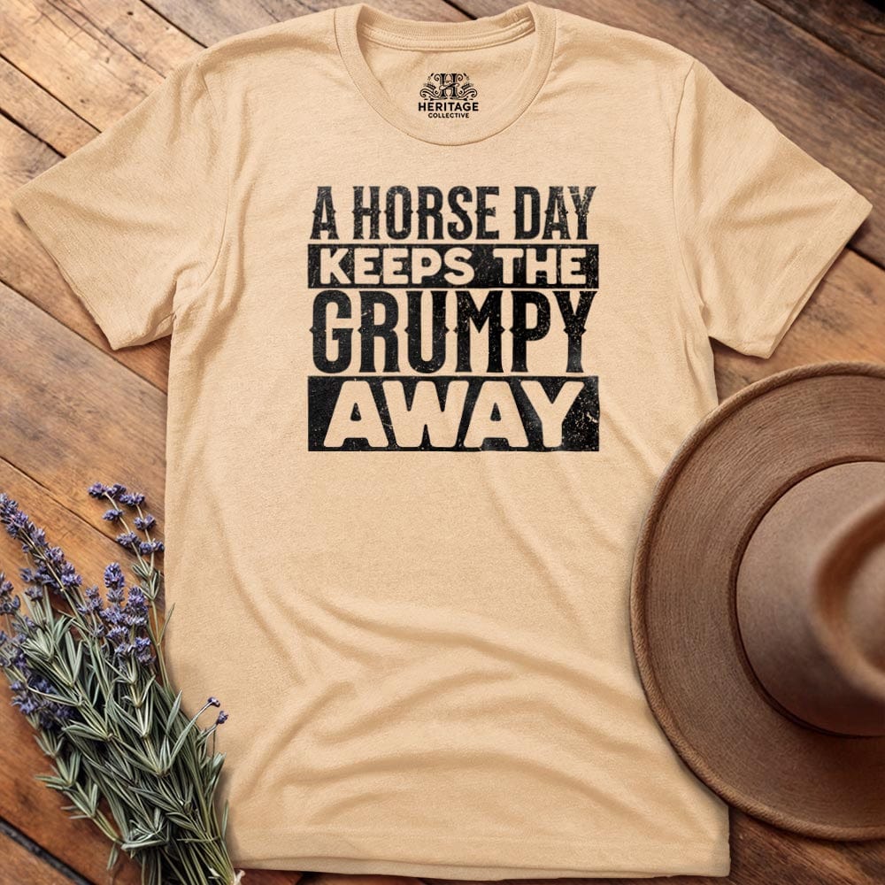 Horse Day Grumpy Away - Relaxed Tee