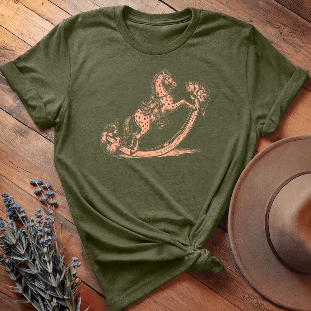 Vintage Horse Dog 7 - Military Green