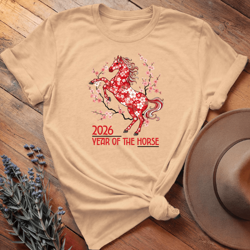 Year Of The Horse 5 - Premium Lightweight Tee - Soft Cream