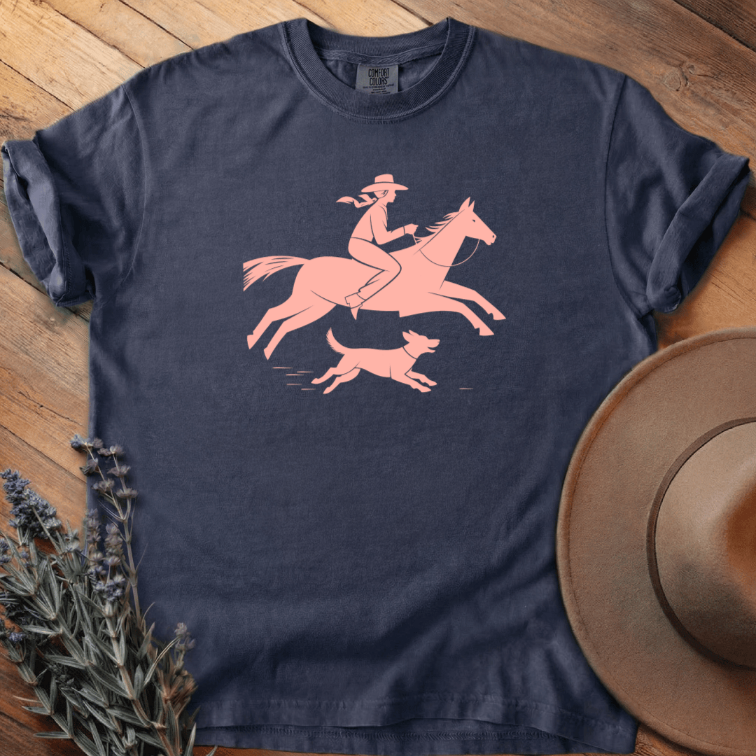 Cowgirl and Dog - Heritage Tee