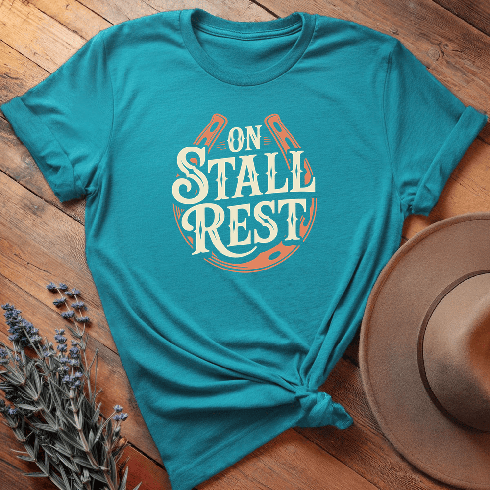 On Stall Rest - Premium Lightweight Tee - Aqua