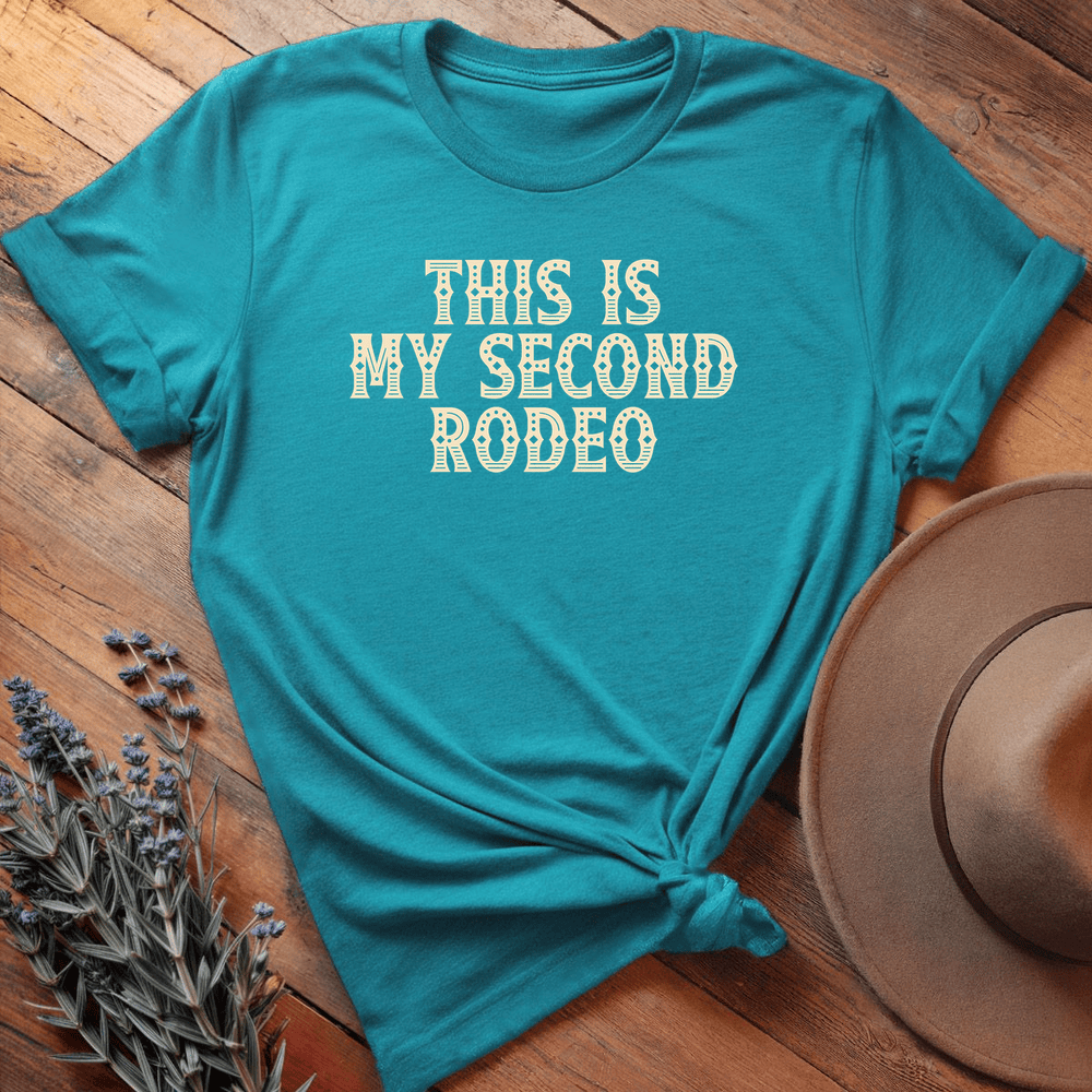 This is my Second Rodeo - Premium Lightweight Tee - Aqua