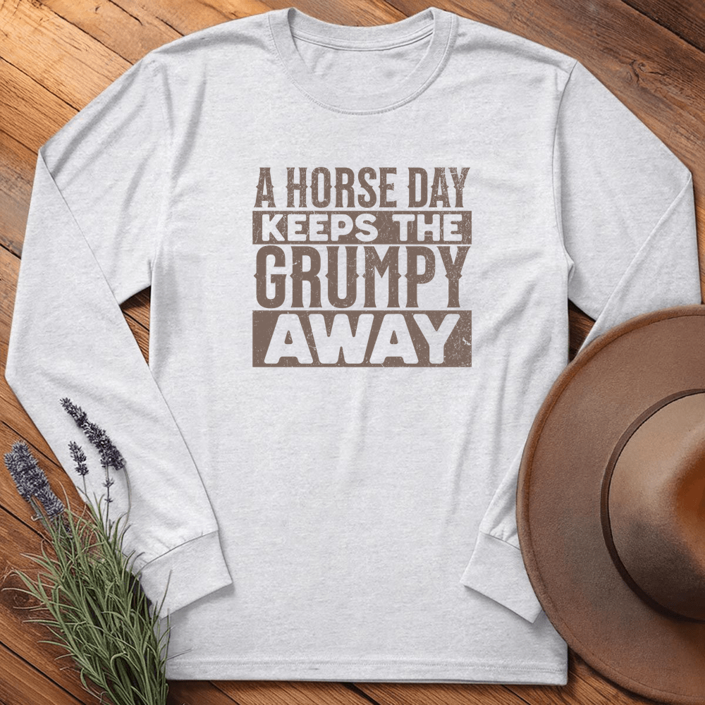 I dismount with Style - Long Sleeves - Ash