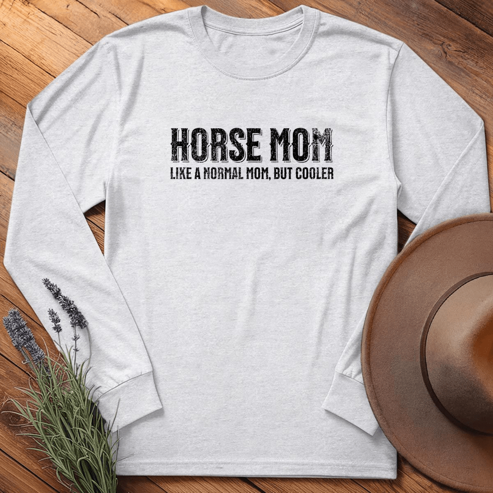 Horse Mom - Long Sleeves - Ash