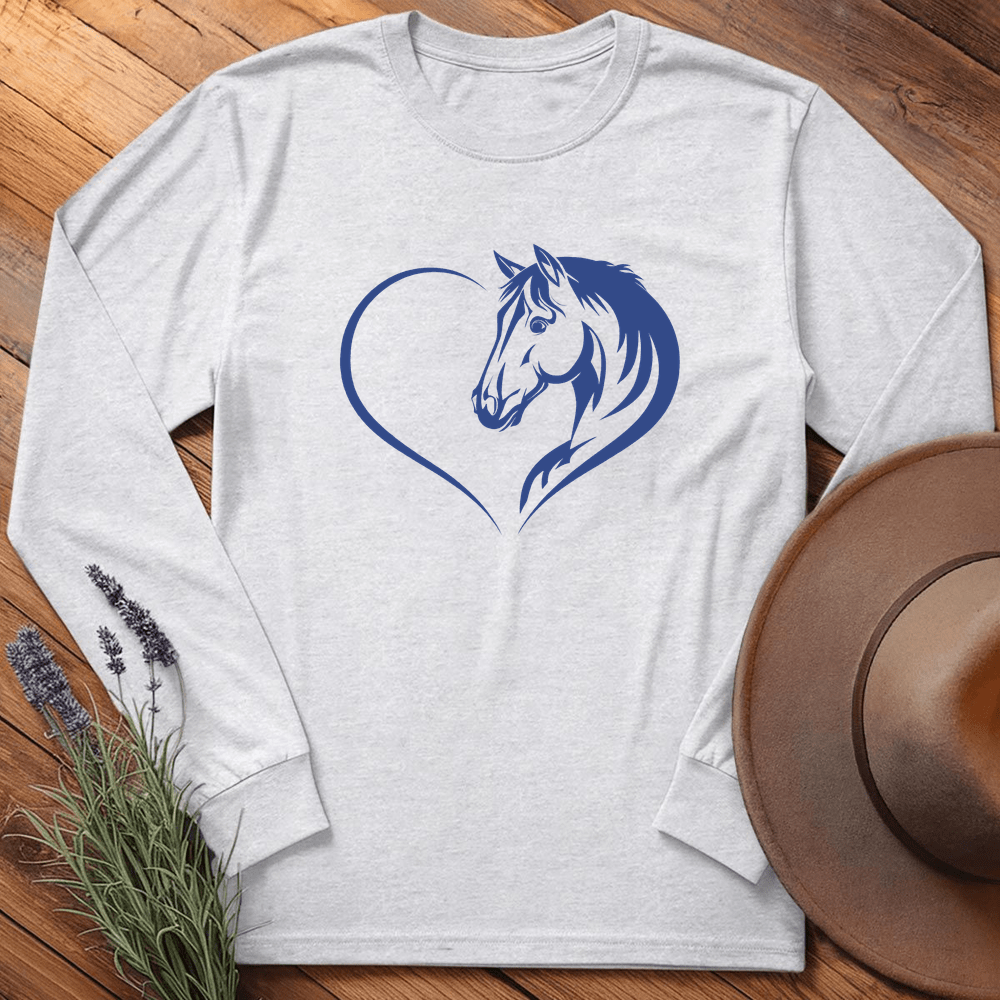 Horse Love 3 - Long Sleeves - Ash