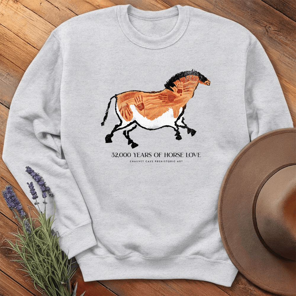 32,000 years of Horse Love - Sweatshirt - Ash