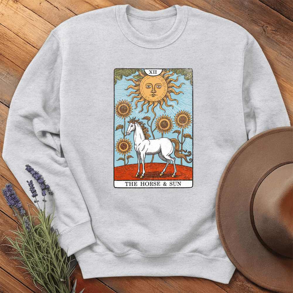 Horse Tarot Card - Sweatshirt - Ash