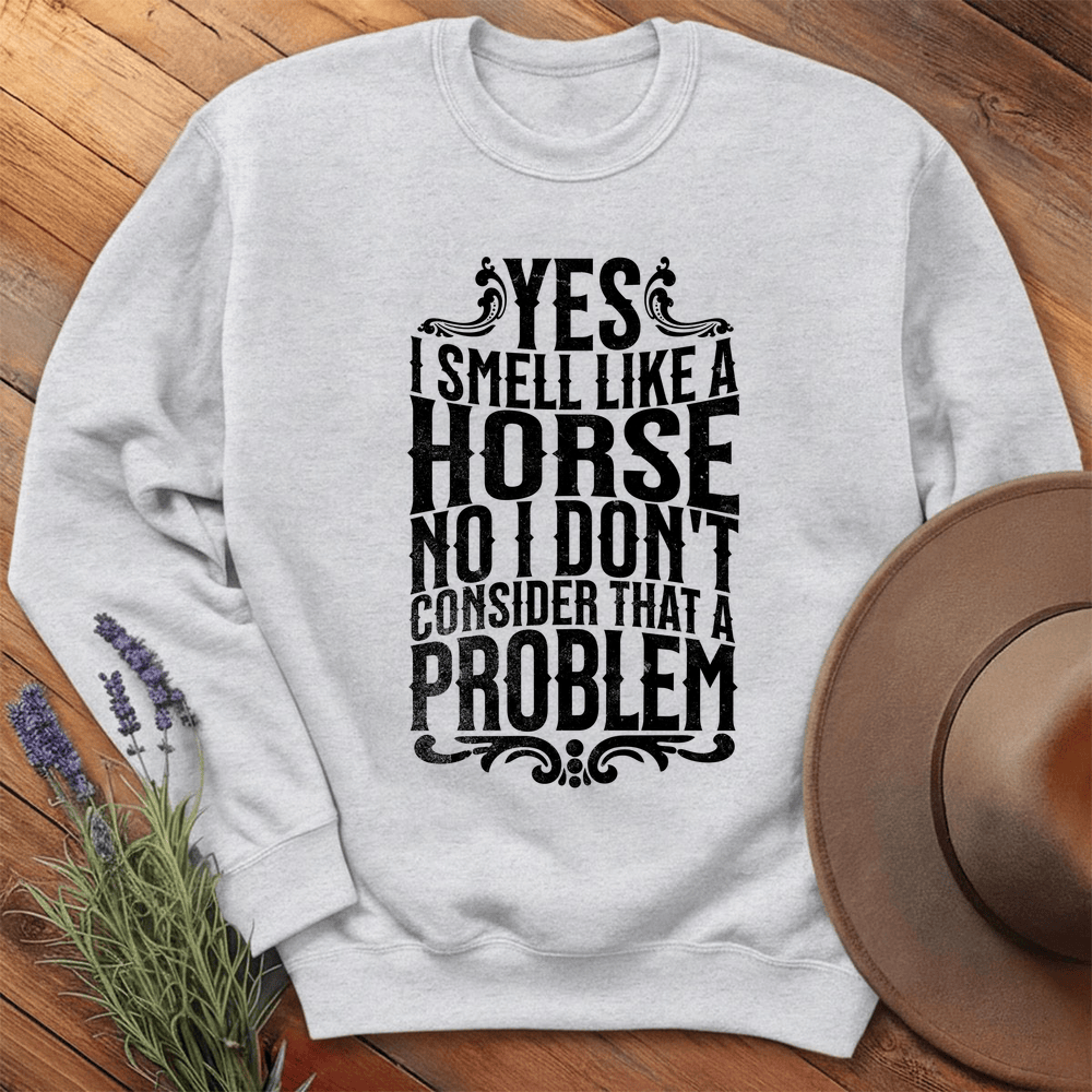 I smell like a horse - Sweatshirt - Ash