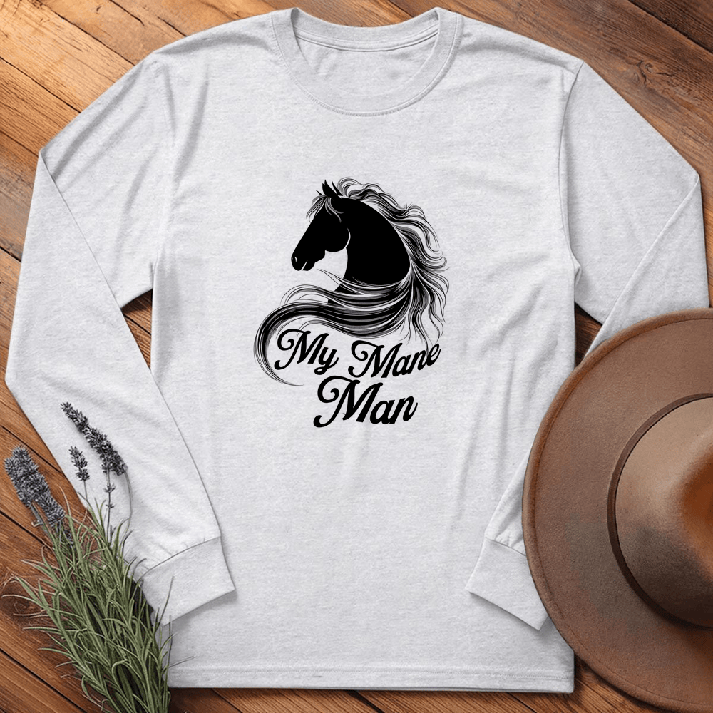 My Mane Man - Long Sleeve - Ash