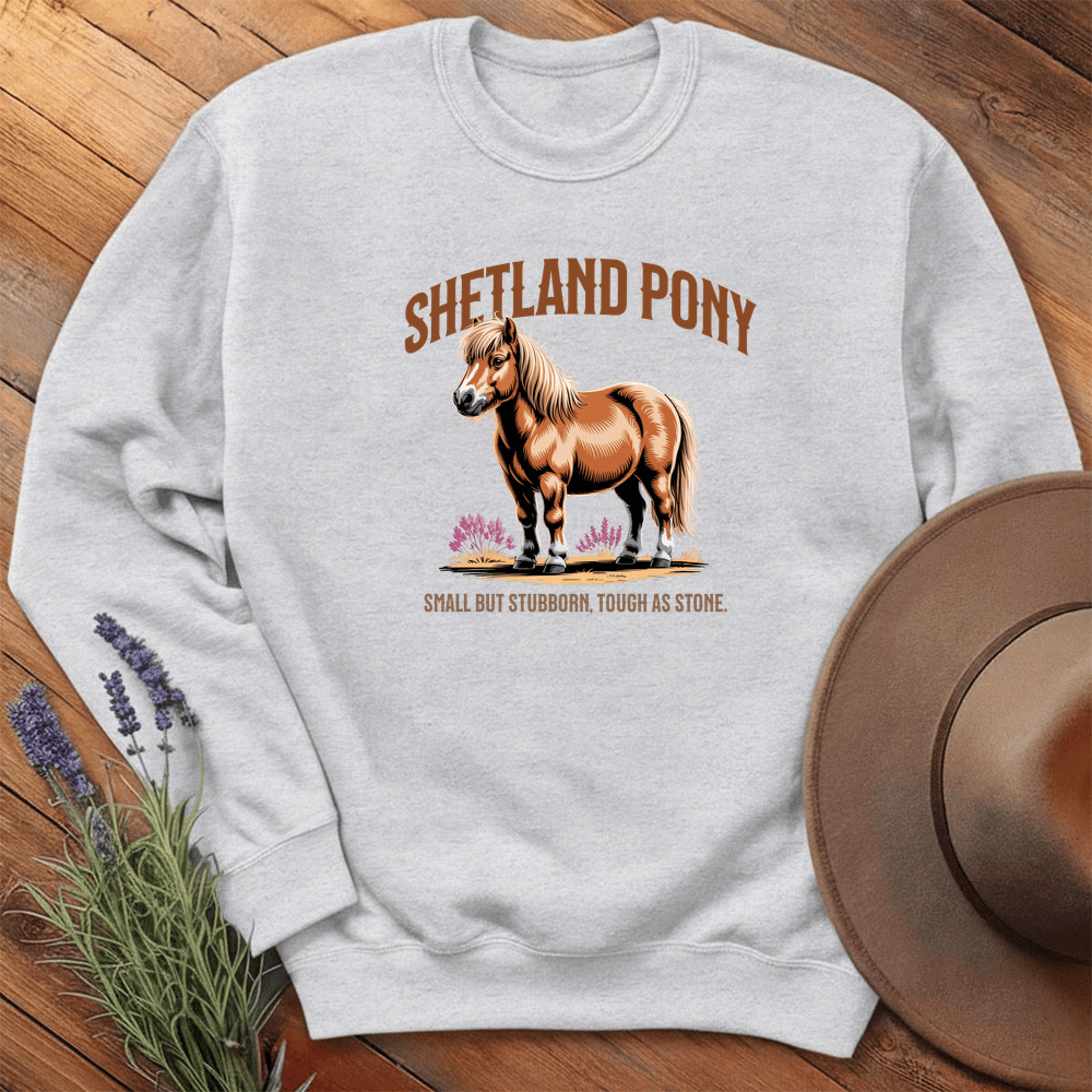 Breed Spirit, Shetland Pony - Sweatshirt - Ash