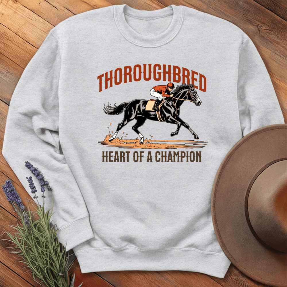 Breed Spirit, Thoroughbred - Sweatshirt - Ash