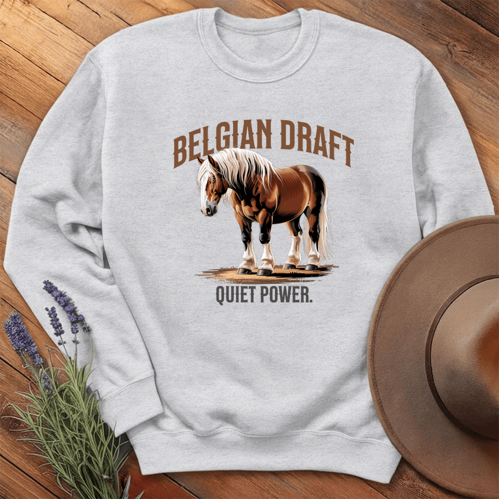 Breed Spirit, Belgian Draft - Sweatshirt - Ash