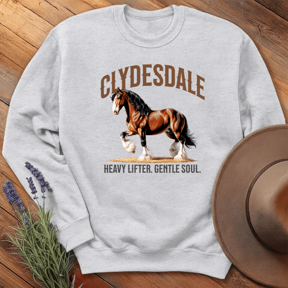 Breed Spirit, Clydesdale - Sweatshirt - Ash