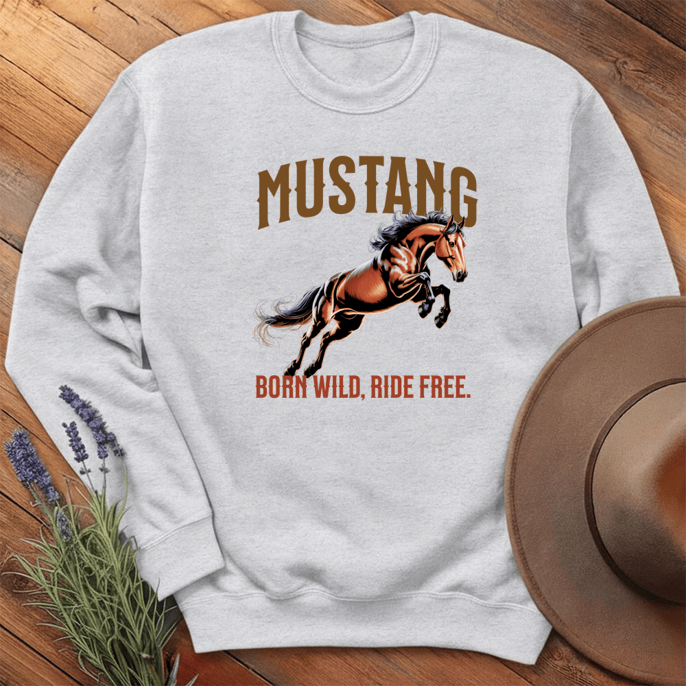 Breed Spirit, Mustang - Sweatshirt - Ash