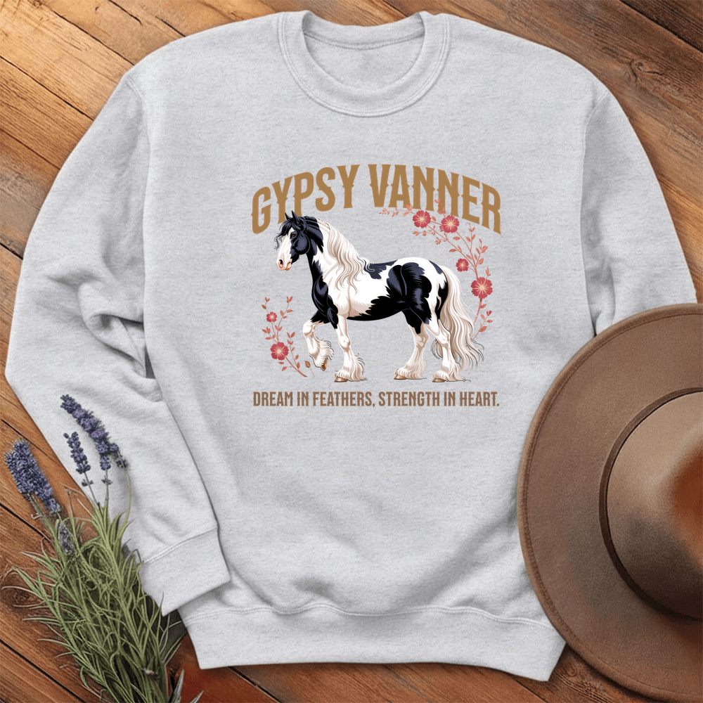 Breed Spirit, Gypsy Vanner - Sweatshirt - Ash
