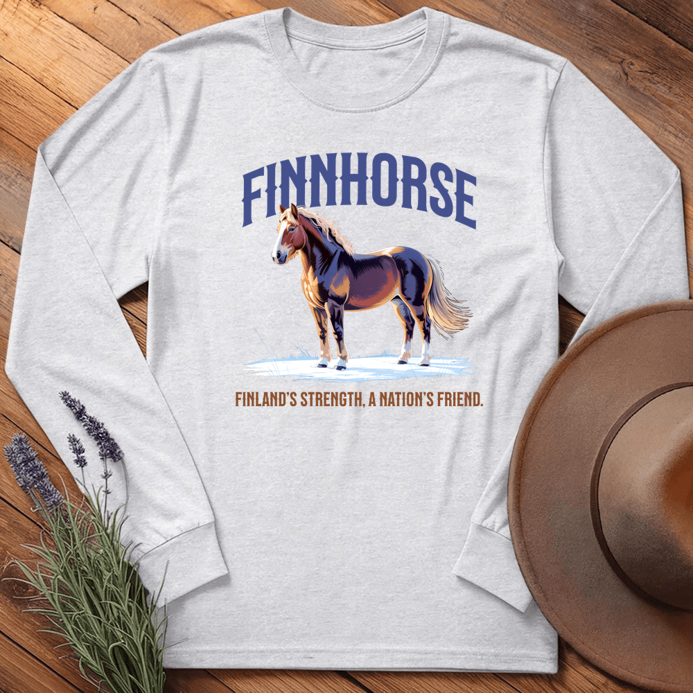 Breed Spirit, Finnhorse - Long Sleeve - Ash