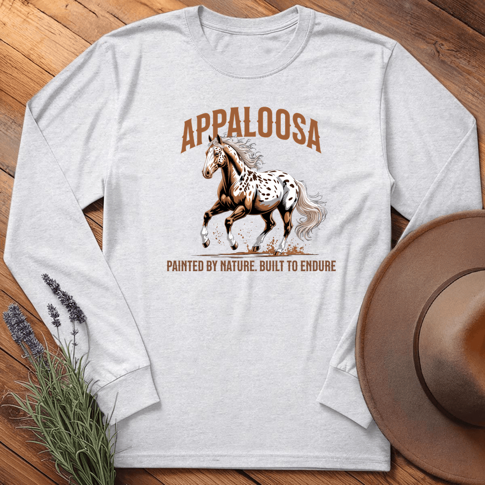 Breed Spirit, Appaloosa  - Long Sleeve - Ash