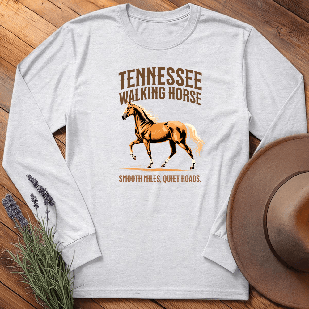 Breed Spirit, Tennessee Walking Horse - Long Sleeve - Ash