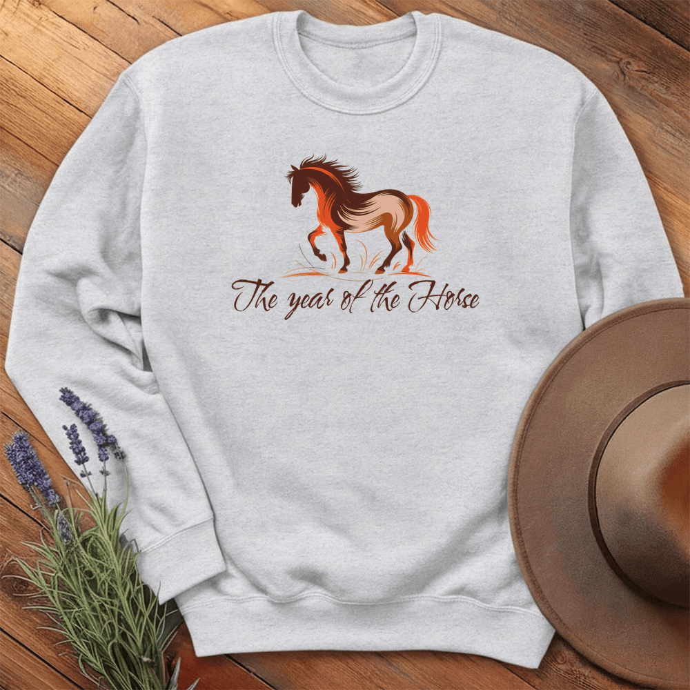 Year Of The Horse - Sweatshirt - Ash