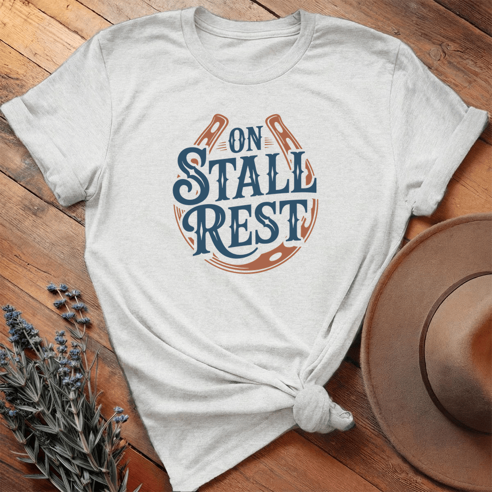 On Stall Rest - Premium Lightweight Tee - Ash