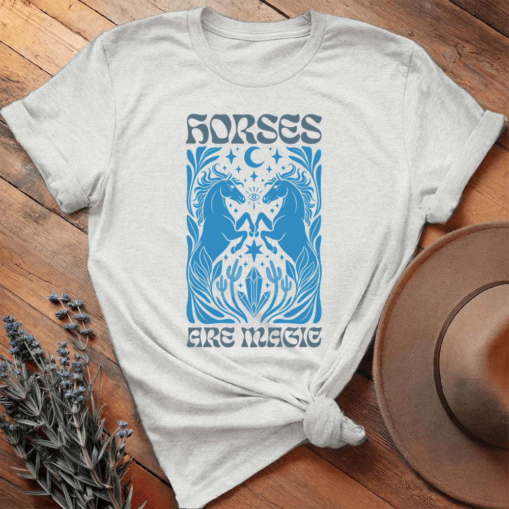 Horses Are Magic - Premium Lightweight Tee - Ash