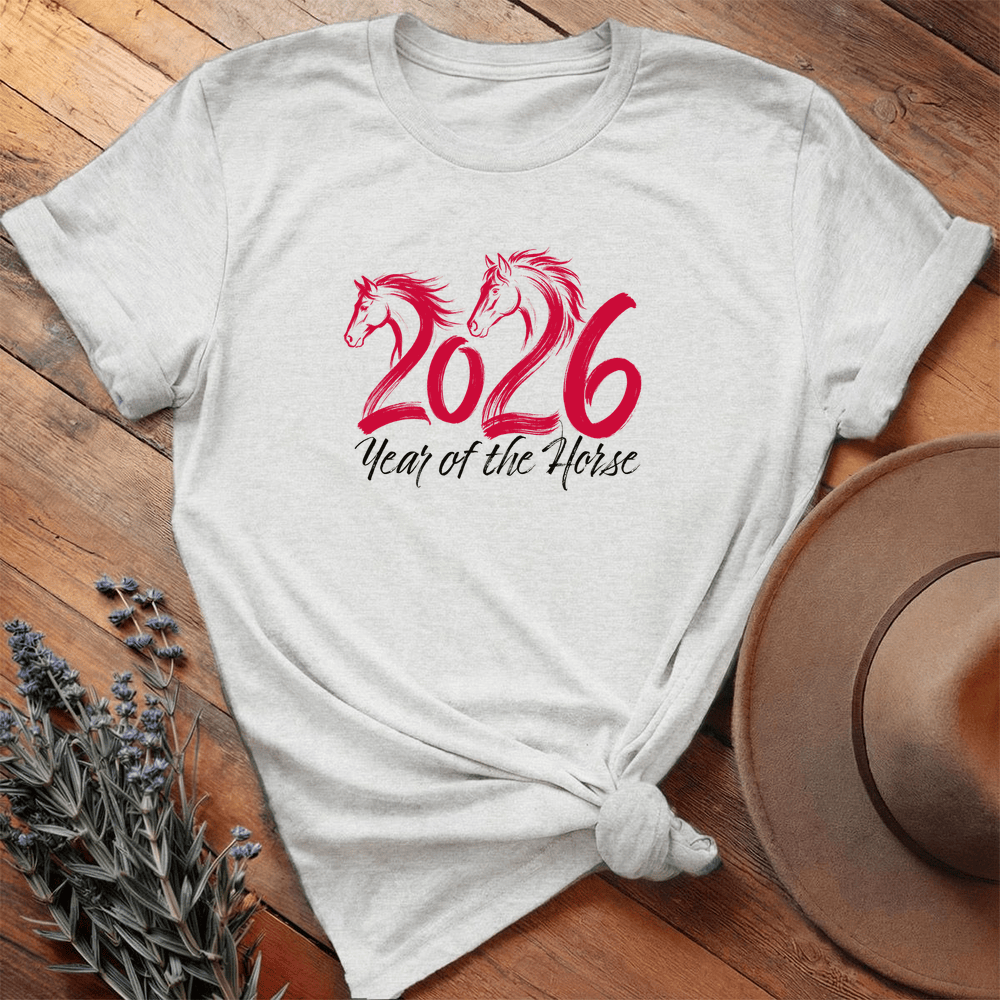 Year Of The Horse 2 - Premium Lightweight Tee - Ash