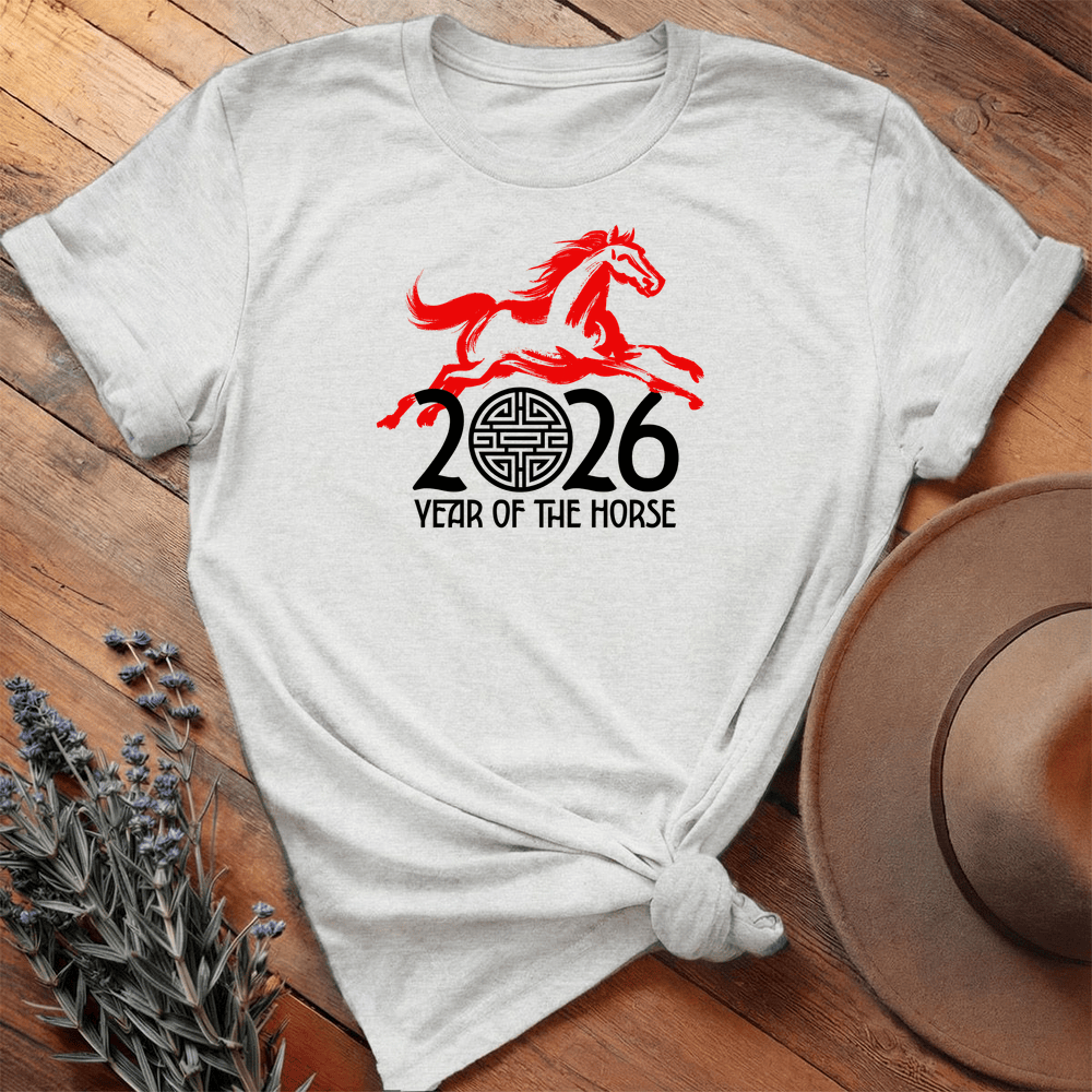 Year Of The Horse 10 - Premium Lightweight Tee - Ash