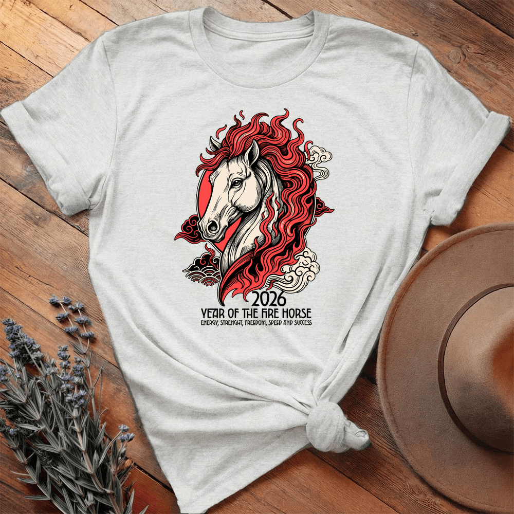 Year Of The Horse 11 - Premium Lightweight Tee - Ash