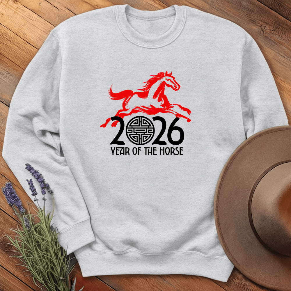 Year Of The Horse 10 - Sweatshirt - Ash