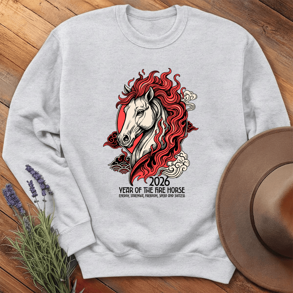 Year Of The Horse 11 - Sweatshirt - Ash