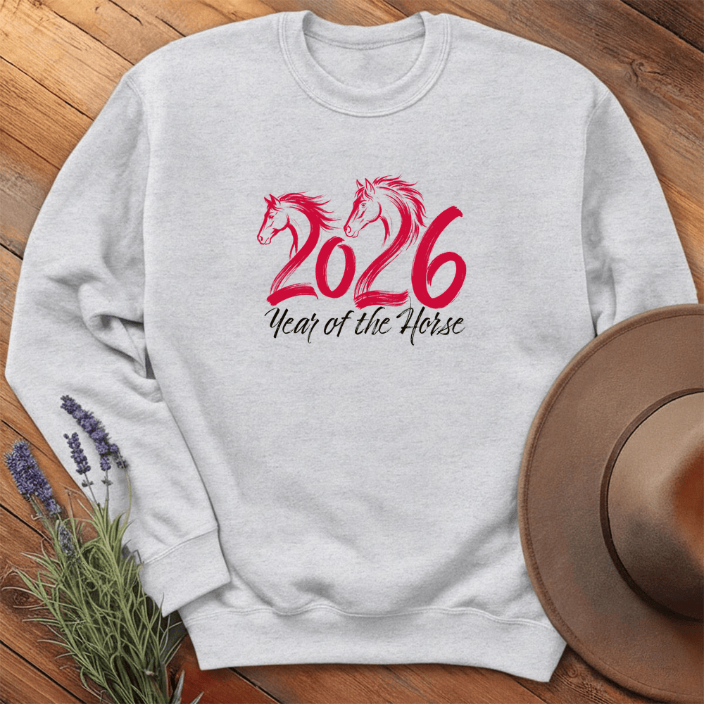 Year Of The Horse 2 - Sweatshirt - Ash