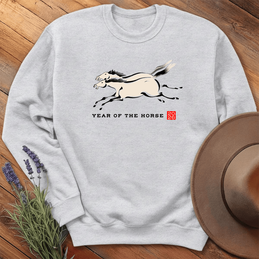 Year Of The Horse 12 - Sweatshirt - Ash