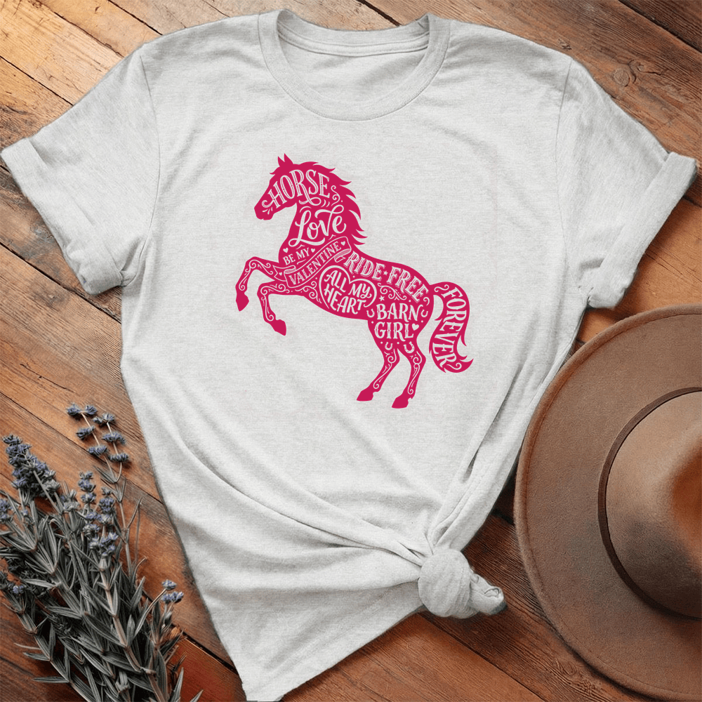 Horse Love Silhouette - Ash