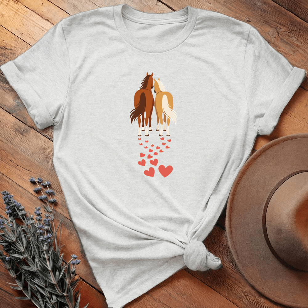 Heart Hoofprint2 Art Light - Ash