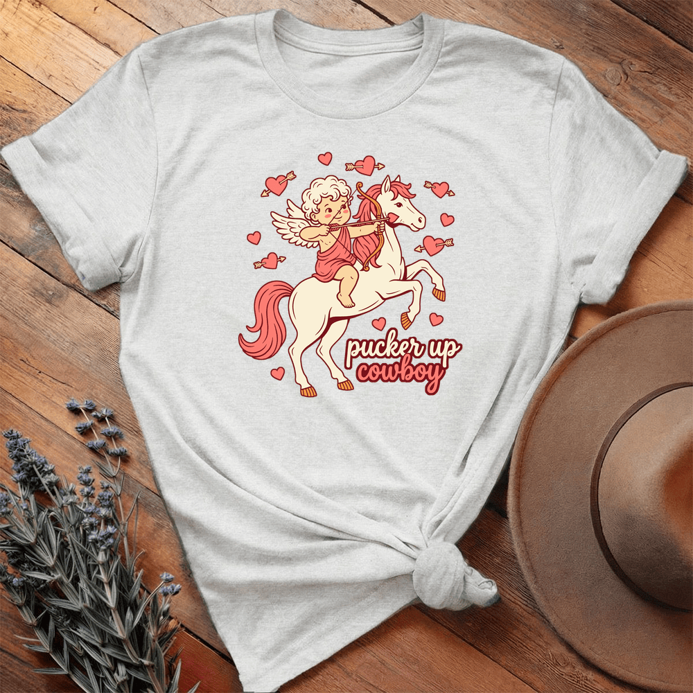 Valentine Serie Heart Cupid Rider Art Light - Ash
