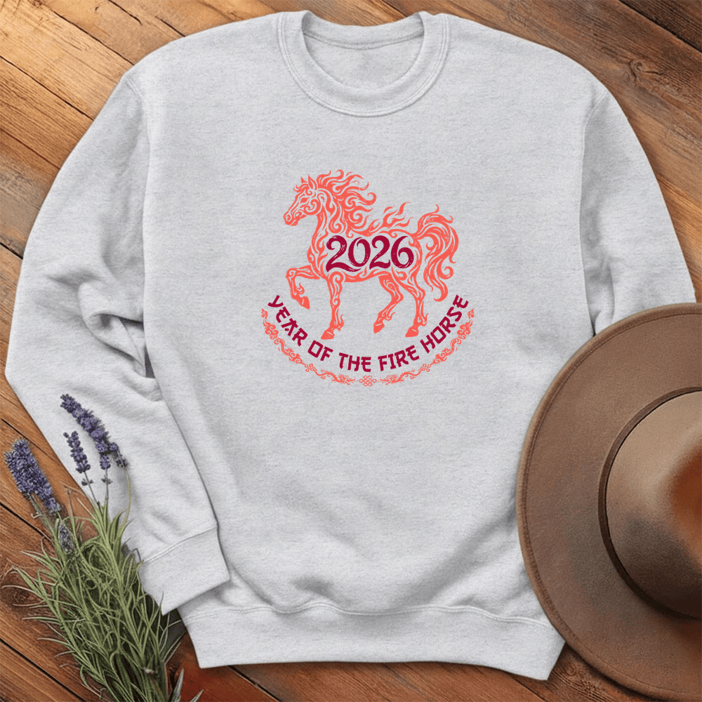 Year Of The Fire Horse 4 - Sweatshirt - Ash