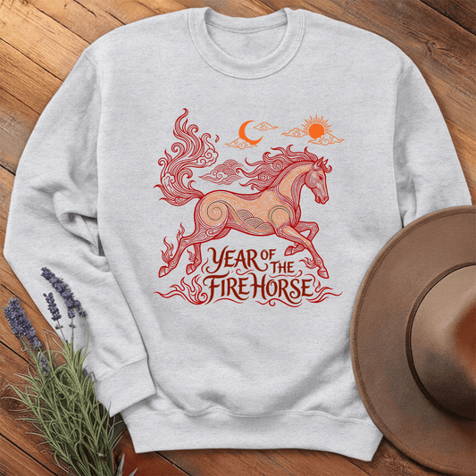 Year Of The Fire Horse 12 - Sweatshirt - Ash