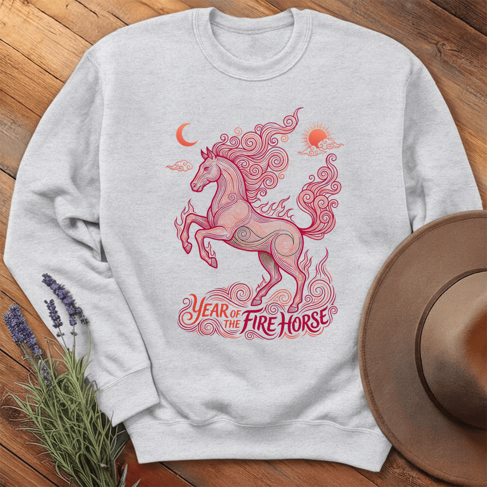 Year Of The Fire Horse 11 - Sweatshirt - Ash