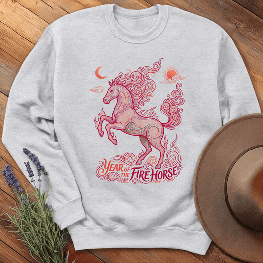 Year Of The Fire Horse 11 - Sweatshirt - Ash