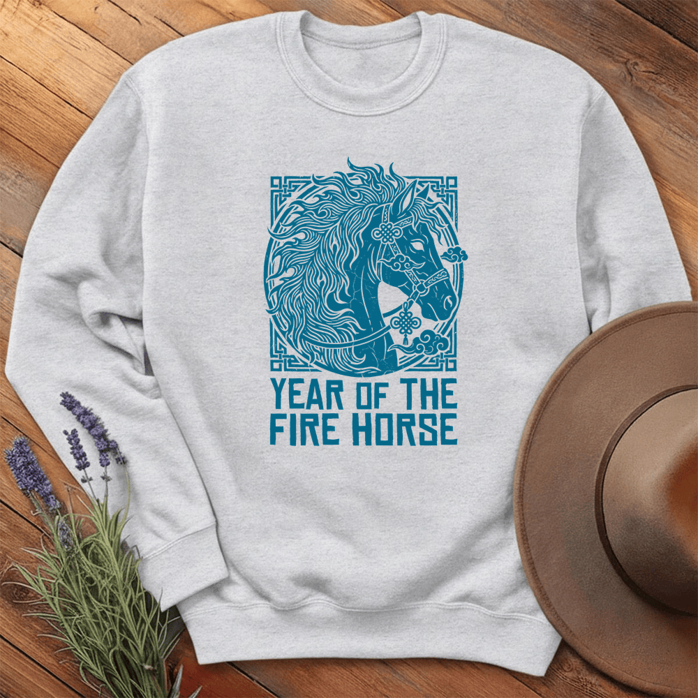 Year Of The Fire Horse 9 - Sweatshirt - Ash