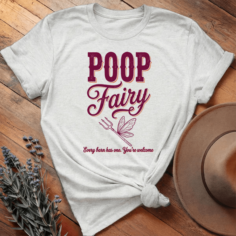Poop Fairy 2 - Premium Lightweight Tee - Ash