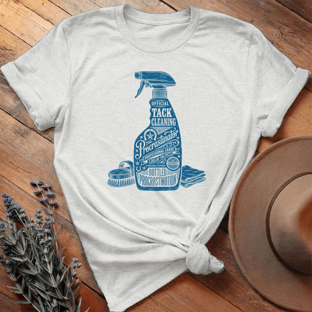 Tack Cleaning Procrastinator 1 - Premium Lightweight Tee - Ash