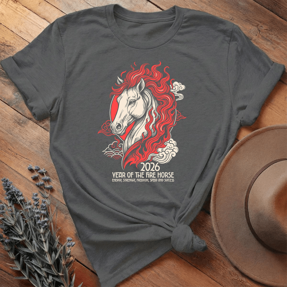 Year Of The Horse 11 - Premium Lightweight Tee - Asphalt